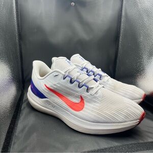 Nike Winflo 10 Men’s Running Shoes White Red Blue Size 12 DD6203-006